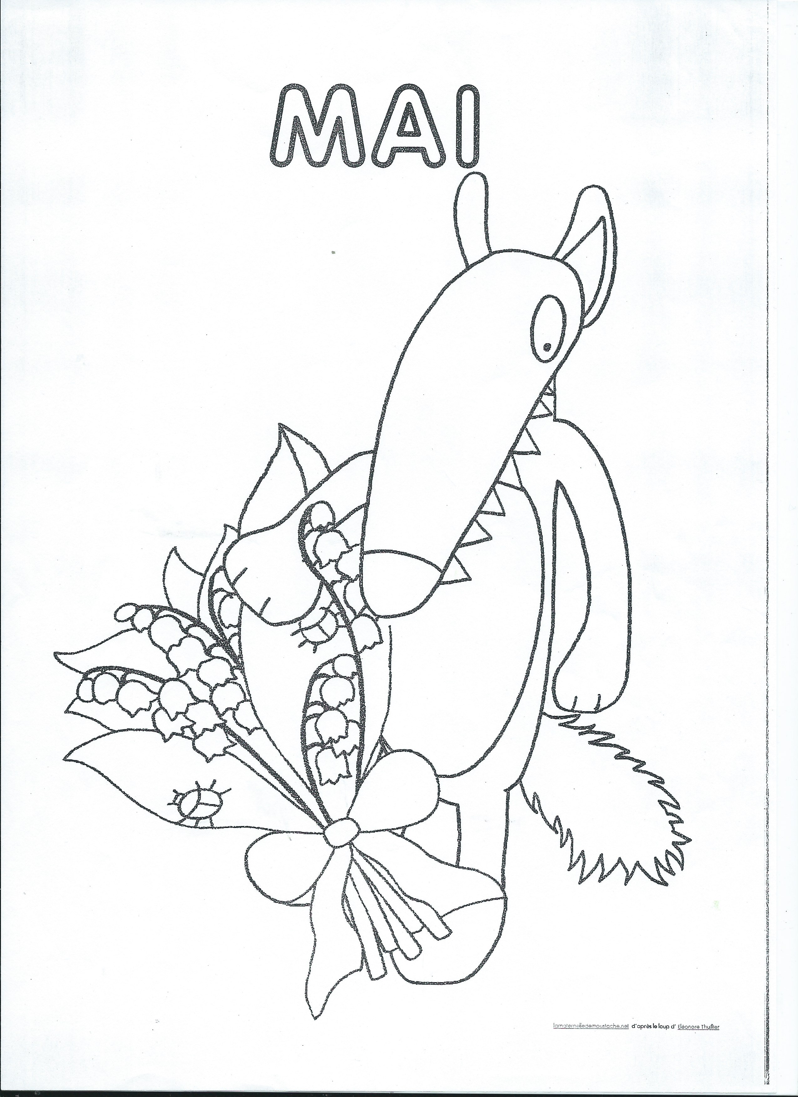 Coloriage Mois De Mai Maternelle Ecoles maternelle et élémentaire de SEMBLANCAY - Continuité pédagogique PS